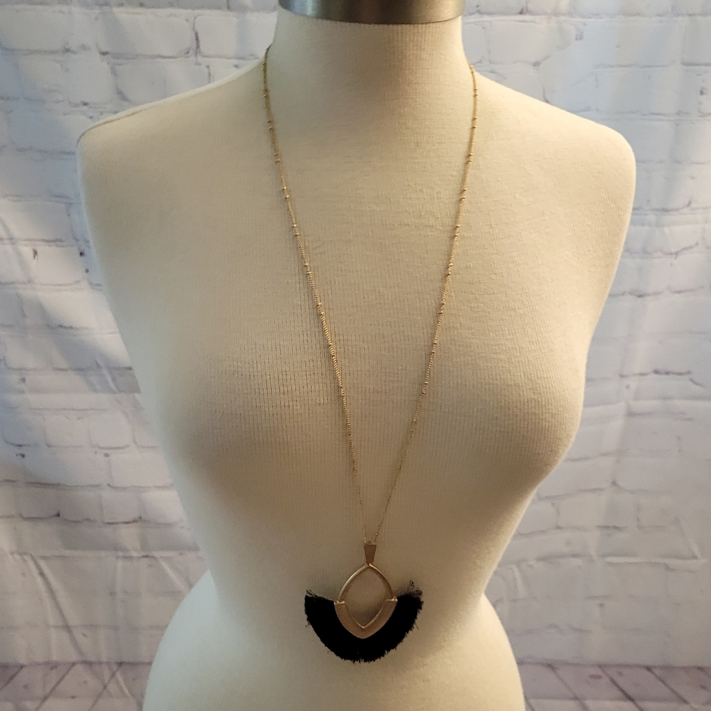 Long Pendant Chain Necklace 32" Long